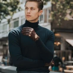 Fratelli Orsini Mario (brown) - Lambskin Leather Driving Gloves