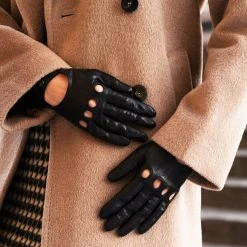 Best Sale ✔️ Fratelli Orsini Alessa (black) - Lambskin Leather Driving Gloves Women's Gloves ✔️ 18 Fratelli Orsini Alessa (black) - Lambskin Leather Driving Gloves Women's Gloves