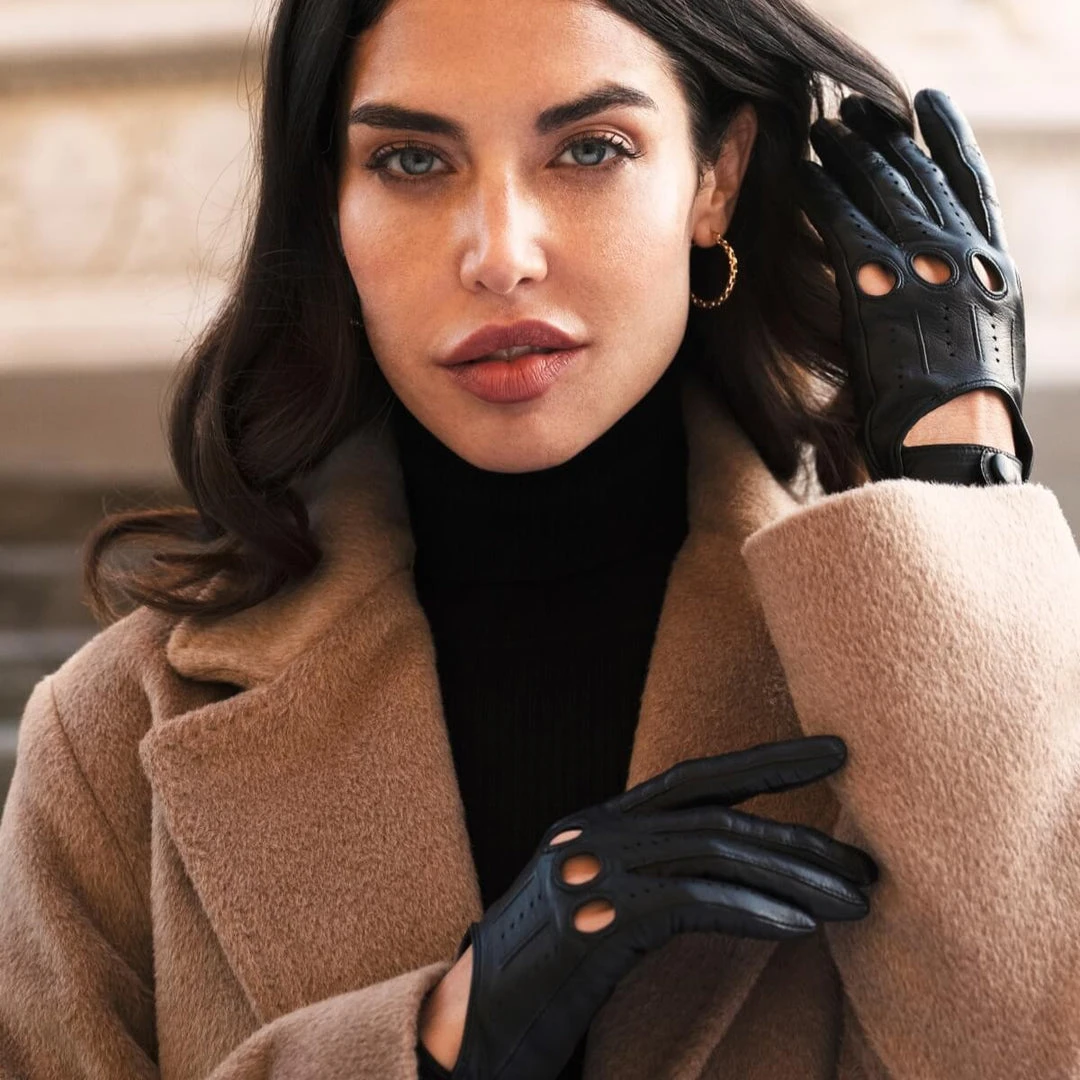 Best Sale ✔️ Fratelli Orsini Alessa (black) - Lambskin Leather Driving Gloves Women's Gloves ✔️ 7 Fratelli Orsini Alessa (black) - Lambskin Leather Driving Gloves Women's Gloves
