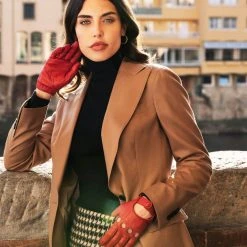 Fratelli Orsini Alessa (red) - Lambskin Leather Driving Gloves