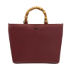 Fratelli Orsini Leather Bags Fiorenza - Calf Leather Women’s Handbag With Bamboo Handles