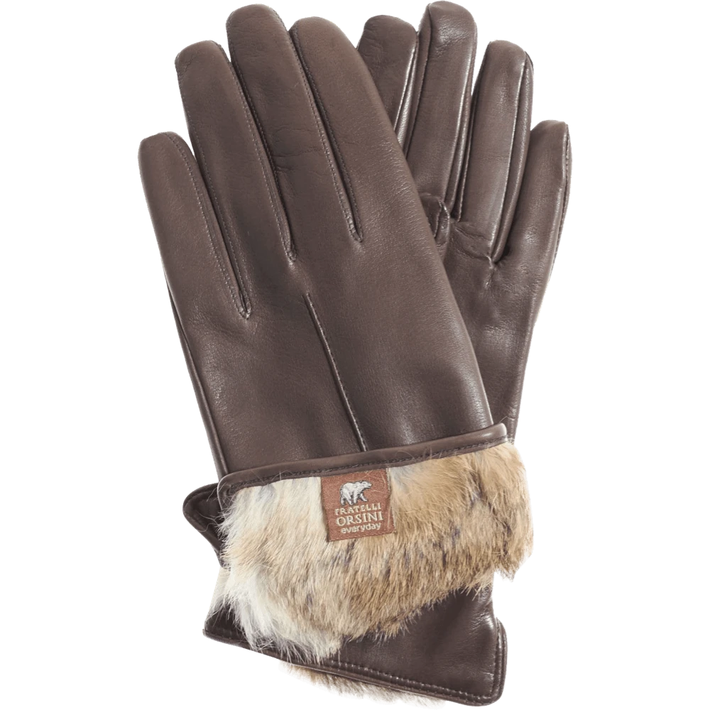 Flash Sale ๐ Fratelli Orsini ๐ Women's Gloves Francesca (brown) - Lambskin Leather Gloves With Brown Fur Lining โ๏ธ 3 Fratelli Orsini Women's Gloves Francesca (brown) - Lambskin Leather Gloves With Brown Fur Lining