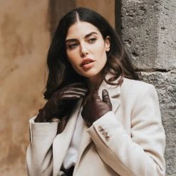 Flash Sale ๐ Fratelli Orsini ๐ Women's Gloves Francesca (brown) - Lambskin Leather Gloves With Brown Fur Lining โ๏ธ 23 Fratelli Orsini Women's Gloves Francesca (brown) - Lambskin Leather Gloves With Brown Fur Lining