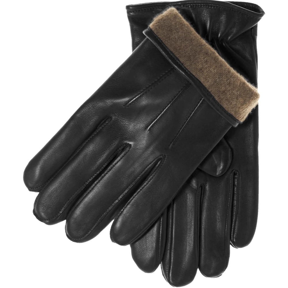 Fratelli Orsini Giovanni (black) - Lambskin Leather Gloves With Cashmere Lining