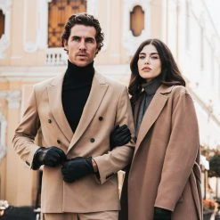 Fratelli Orsini Isabella (black) - Lambskin Leather Gloves With Cashmere Lining & Touchscreen