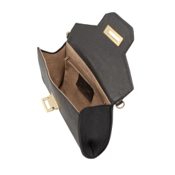 Fratelli Orsini Leather Bags Lalla - Calf Leather Women’s Clutch With Detachable Metal Chain Shoulder Strap