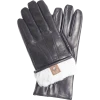 Fratelli Orsini Marco (black) - Lambskin Leather Gloves With White Fur Lining Men's Gloves