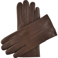 Fratelli Orsini Marco (brown) - Lambskin Leather Gloves With Brown Fur Lining