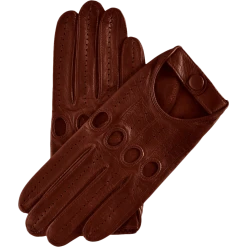 Fratelli Orsini Mario (brown) - Lambskin Leather Driving Gloves & Touchscreen