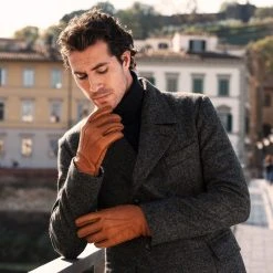 Cheapest 🎉 Fratelli Orsini Antonio (brown) - Peccary Leather Gloves With Cashmere Lining Men's Gloves 🥰 19 Fratelli Orsini Antonio (brown) - Peccary Leather Gloves With Cashmere Lining Men's Gloves