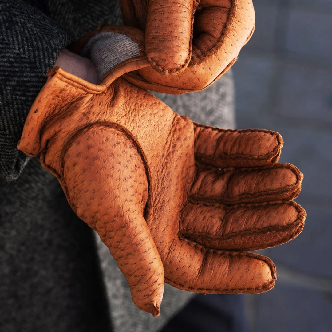 Cheapest 🎉 Fratelli Orsini Antonio (brown) - Peccary Leather Gloves With Cashmere Lining Men's Gloves 🥰 7 Fratelli Orsini Antonio (brown) - Peccary Leather Gloves With Cashmere Lining Men's Gloves
