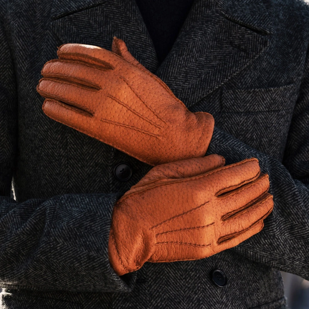 Cheapest 🎉 Fratelli Orsini Antonio (brown) - Peccary Leather Gloves With Cashmere Lining Men's Gloves 🥰 9 Fratelli Orsini Antonio (brown) - Peccary Leather Gloves With Cashmere Lining Men's Gloves