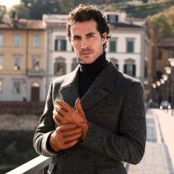 Cheapest 🎉 Fratelli Orsini Antonio (brown) - Peccary Leather Gloves With Cashmere Lining Men's Gloves 🥰 24 Fratelli Orsini Antonio (brown) - Peccary Leather Gloves With Cashmere Lining Men's Gloves