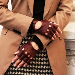 Fratelli Orsini Rossana (cordovan) - Lambskin Leather Driving Gloves