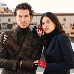 Fratelli Orsini Rossana (red) - Lambskin Leather Driving Gloves