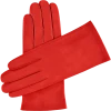 Fratelli Orsini Women's Gloves Sofia (red) - Lambskin Leather Gloves With Silk Lining